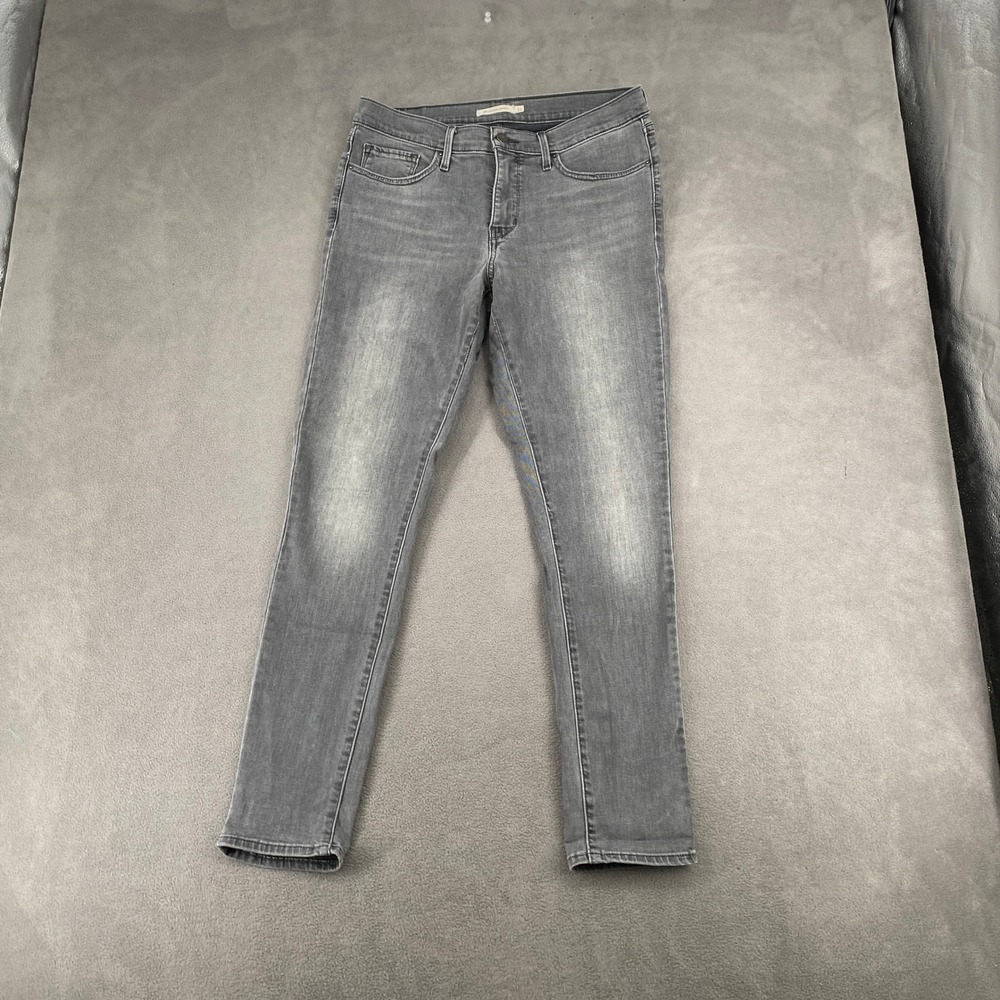 Levis 311 Shaping Skinny Jeans Grey Wash Mid Rise Denim Womens 31